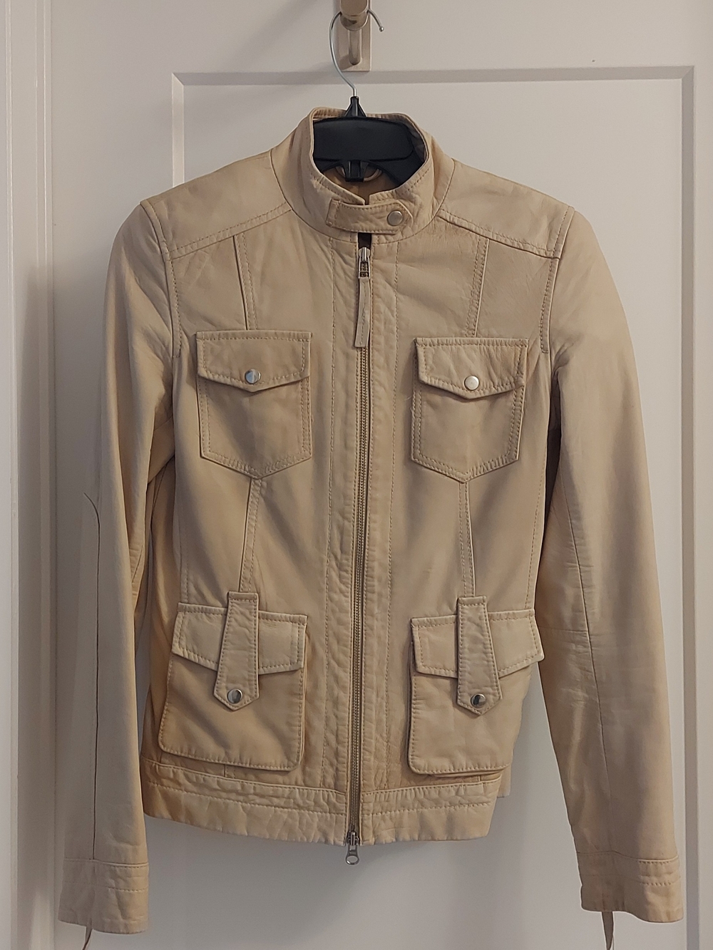 Danier Beige Women's Leather Jacket